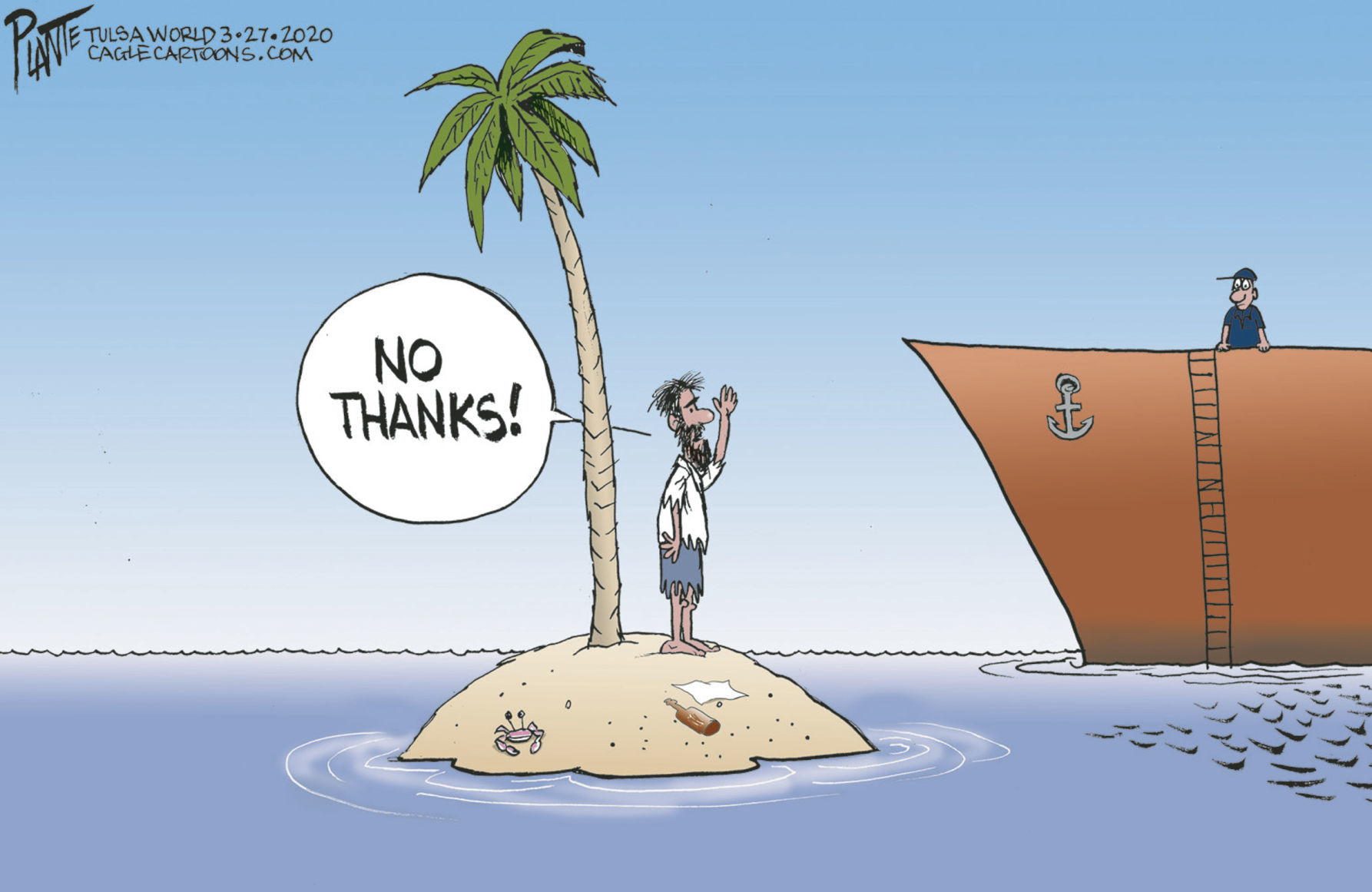 Bruce Plante Cartoon: No thanks!